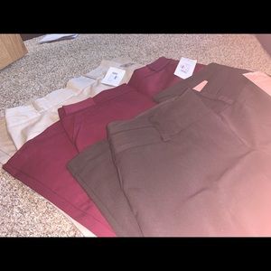 Maurices Smart Fit dress pants lot shoes 9/10